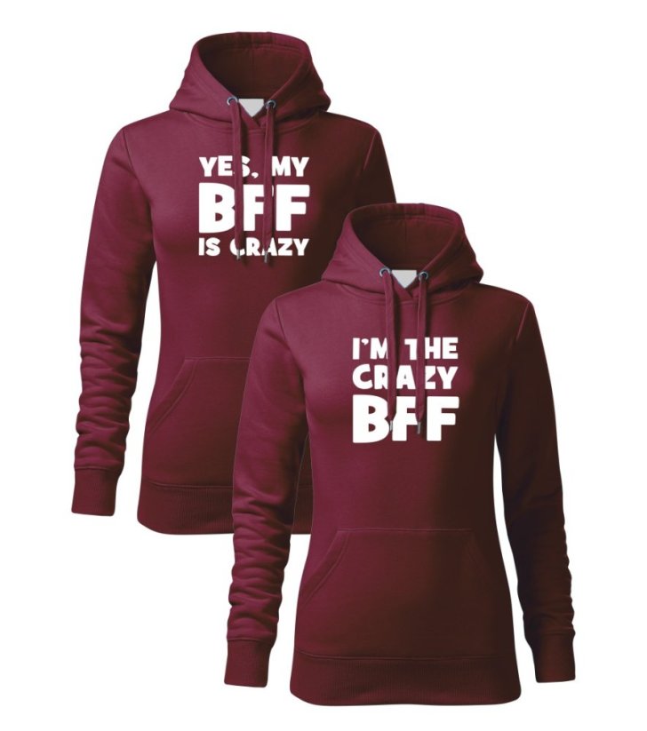Mikiny pro kamarádky - Crazy BFF