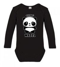 Dětské body s dlouhým rukávem - Panda - Velký mazel