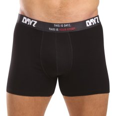 3PACK pánské boxerky DAYZ černé (DZ001)