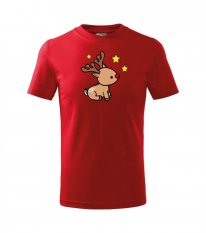 Detské vianočné tričko - Vianočný sob Hviezda
