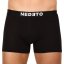 10PACK pánské boxerky Nedeto černé (10NB001b)