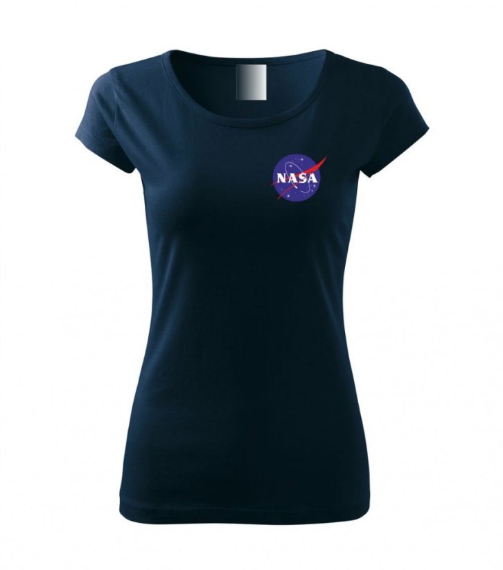 Dámské tričko - NASA - Barva: Námořní modrá
