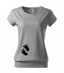 vtipná těhotenská trička - nožičky - povidlo