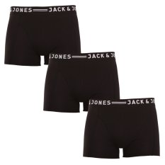 3PACK pánské boxerky Jack and Jones černé (12081832 - black/black)