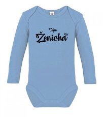 Dětské body s dlouhým rukávem - Korunka - Tým ženicha
