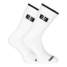 3PACK ponožky Nedeto sportovní vysoké bílé (3NOB3)