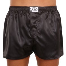 3PACK pánské trenky Styx klasická guma saténové vícebarevné (3C06350)