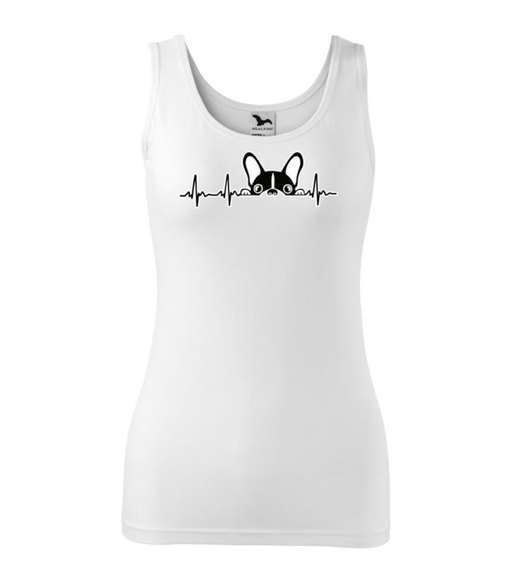 Dámské tílko - Křivka - Buldoček Dámské tílko - Křivka - Buldoček