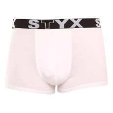 Pánské boxerky Styx sportovní guma bílé (G1061)