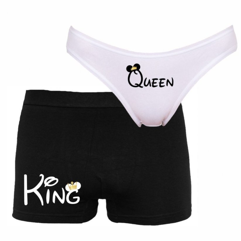 spodní prádlo pro páry -  Mouse - king&queen - povidlo