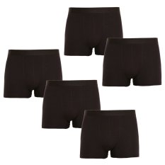 5PACK pánské boxerky Nedeto černé (5NB001)