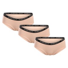 3PACK dámské kalhotky Lee Cooper béžové (PO41046)