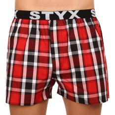 5PACK pánské trenky Styx sportovní guma vícebarevné (5B0987351)