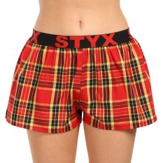 3PACK dámské trenky Styx sportovní guma vícebarevné (3T100314)