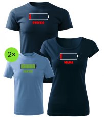 Rodinný set - 4x Tričko - Baterky