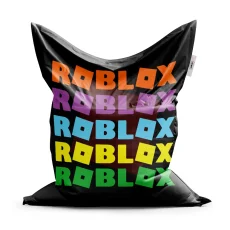 Sedací vak ROBLOX Barevný text