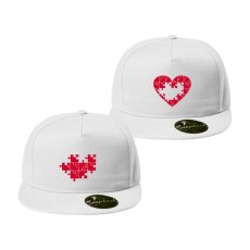 Snapbacky pro páry - Srdíčkové puzzlíky