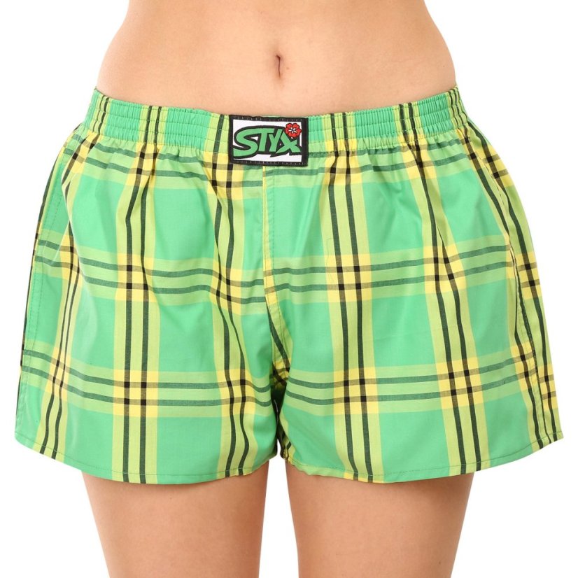 3PACK dámské trenky Styx klasická guma vícebarevné (3K101114)