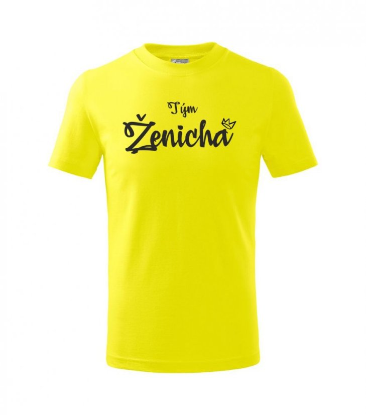 svatební tričko dětské - korunka - tým ženicha - Povidlo