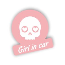 Samolepka na auto - Girl in car