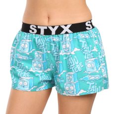 Dámské trenky Styx art sportovní guma ledové kostky (T1657)