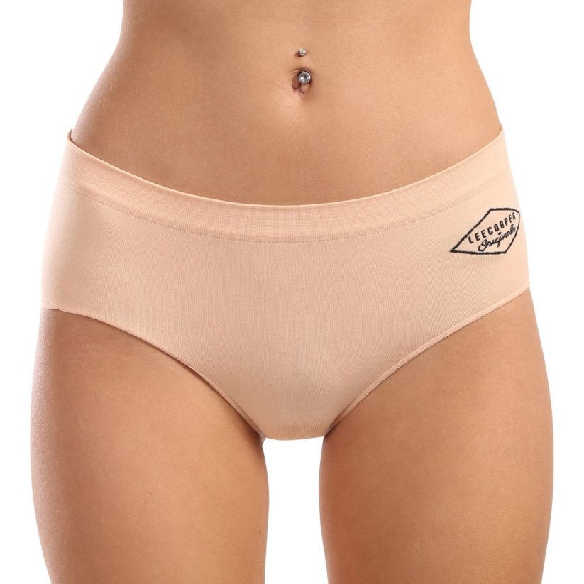 3PACK dámské kalhotky Lee Cooper béžové (PO41174) - Velikost: XL