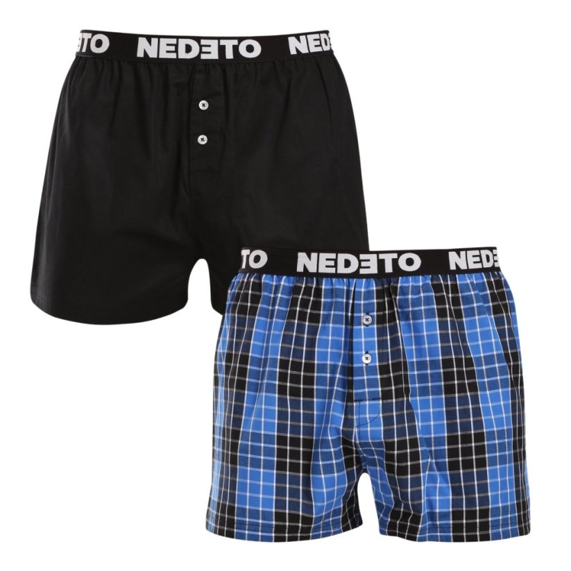 2PACK pánské trenky Nedeto vícebarevné (2NTC007) - Velikost: XXL
