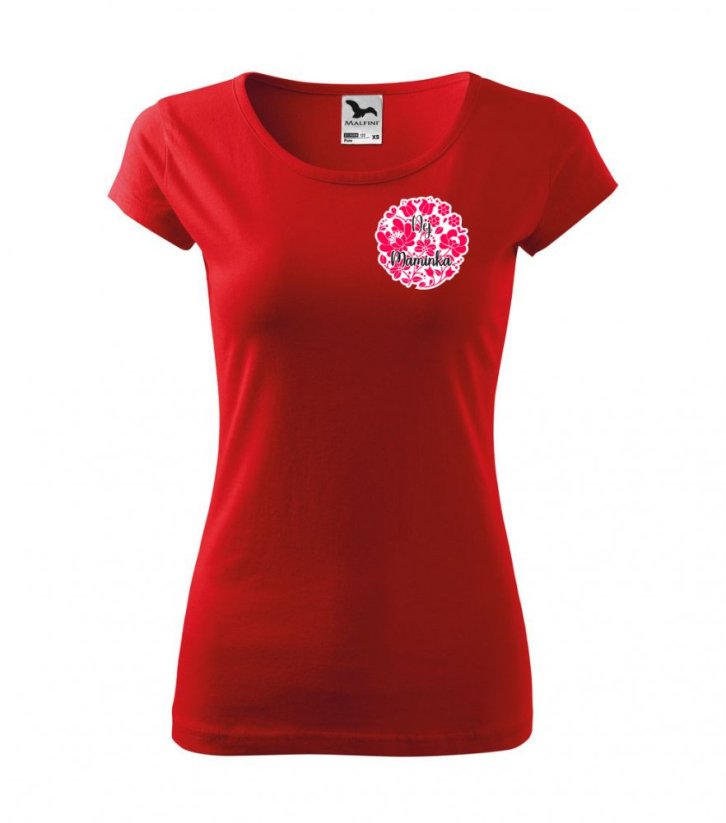 Dámské tričko - Nej maminka - Barva: Červená