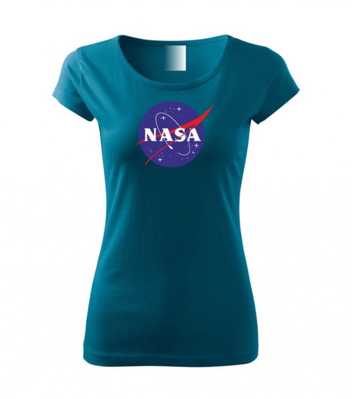 Dámské tričko - NASA - Barva: Petrolejová
