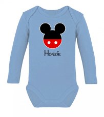Dětské body s dlouhým rukávem - Mouse - Chlapeček