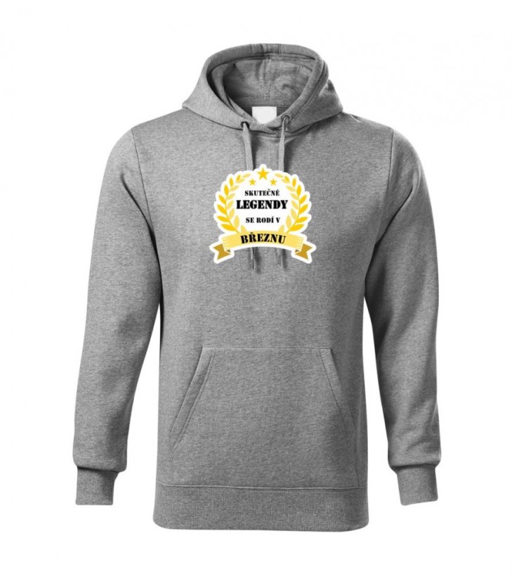 Pánská mikina - Skutečné legendy se rodí v březnu