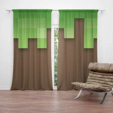 Závěs Green Blocks 2: 2ks 140x250cm