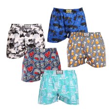 5PACK pánské trenky Styx art klasická guma vícebarevné (5A1377679)