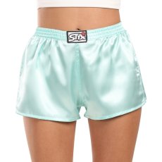 3PACK dámské trenky Styx klasická guma saténové vícebarevné (3L06352)