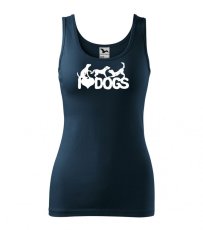 Dámske tielko - Psi - I love dogs