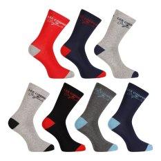 7PACK ponožky Lee Cooper vysoké vícebarevné (PO38802)