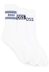 3PACK ponožky BOSS bílé (50502027 100)
