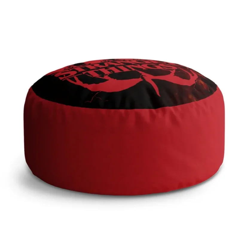 Taburet Circle Stranger Things Red: 38x48 cm