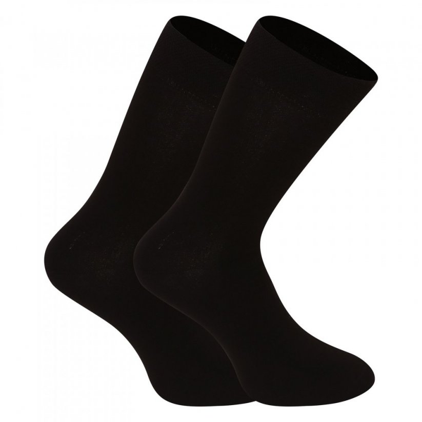 5PACK ponožky Nedeto vysoké bambusové černé (5NDTP001) - Velikost: M