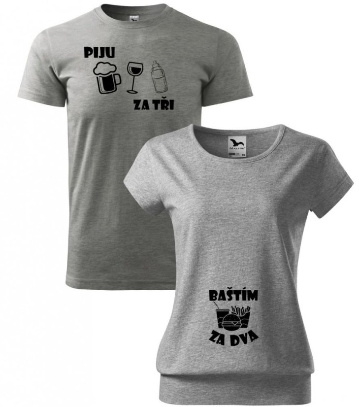Těhotenský set - Baštím za dva a piju za tři