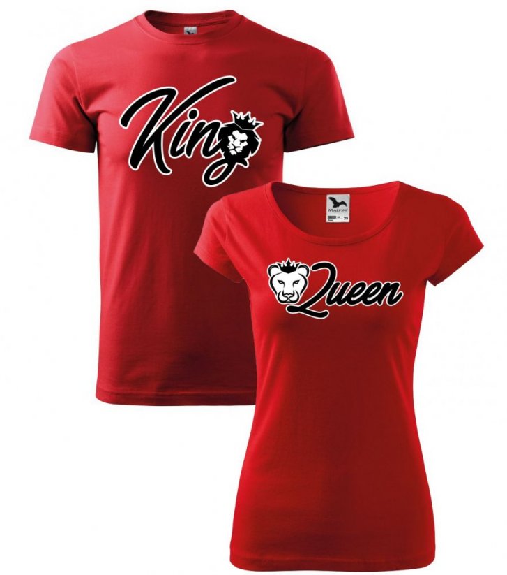 Párové tričká - Lion - King & Queen