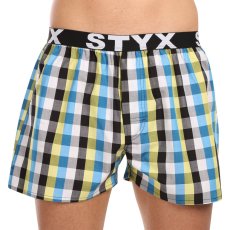 3PACK pánské trenky Styx sportovní guma vícebarevné (3B102426)
