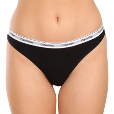 3PACK dámská tanga Calvin Klein černé (QD5209E-UB1)