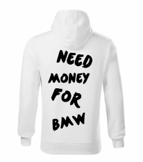 Pánská mikina - Need money for BMW