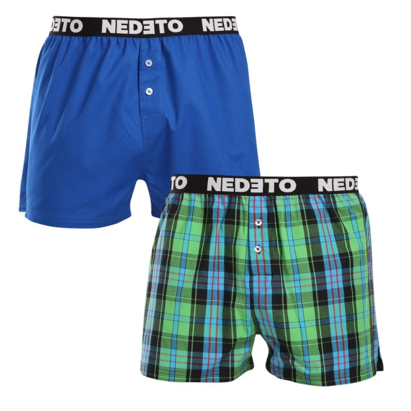 2PACK pánské trenky Nedeto vícebarevné (2NTC009) - Velikost: M