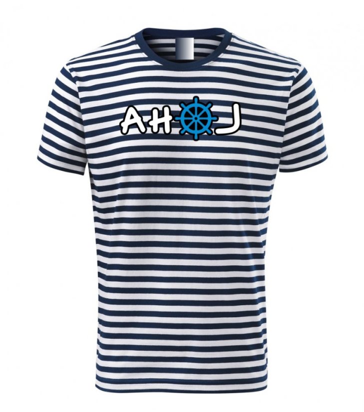 Pánské námořnické tričko - Ahoj Kormidlo