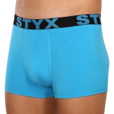 Pánské boxerky Styx sportovní guma nadrozměr světle modré (R1169)