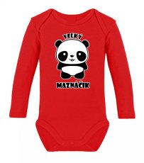 Detské body s dlhým rukávom - Veľký maznáčik