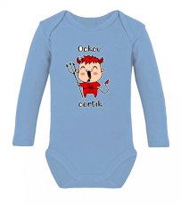 Detské body s dlhým rukávom - Ockov čertík