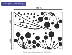 Samolepka na zeď - Odkvetlá pampeliška
